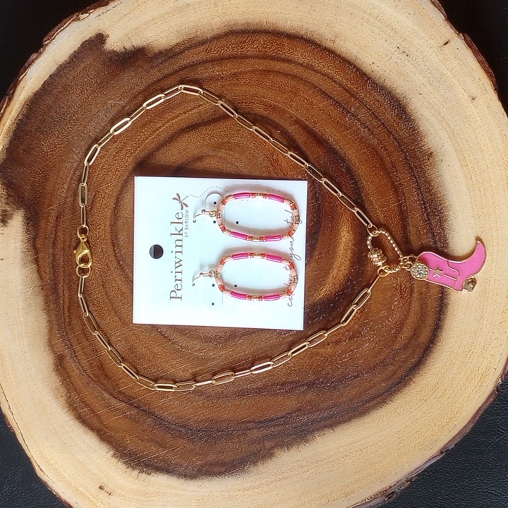 Pink and Goldtone jewelry